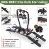 imageBike Rack for 2 Bikes 100 lbs Capacity Fits 1629 Bikes Hitch Bike Rack for Cars SUVs Trucks Bicycle Rack for 12 Receiver Tow Hitch Tilting Folding Locking AntiWobble Bike Platform Carrier