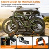 image:imageEco Pro Upgraded 200lbs EBike Rack with Ramp for 2 EBikes Fits 5 Fat Tire Hitch EBike Rack for Cars SUVs Trucks with 2 Receiver Foldable Tilting Locking No Assembly Needed EBike Platform Carrier