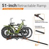 image:imageEco Pro Upgraded 200lbs EBike Rack with Ramp for 2 EBikes Fits 5 Fat Tire Hitch EBike Rack for Cars SUVs Trucks with 2 Receiver Foldable Tilting Locking No Assembly Needed EBike Platform Carrier